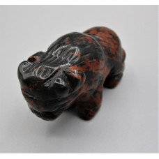 Buffalo 2.25 Inch Figurine - Mohogany Obsidian