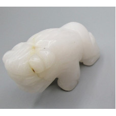 Buffalo 2.25 Inch Figurine - White Agate