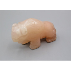 Buffalo 2.25 Inch Figurine - Pink Aventurine