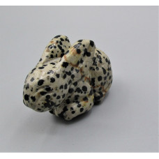 Rabbit (Hands Down) 2.25 Inch Figurine - Dalmatian Dacite