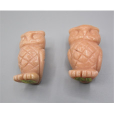 Owl 2.25 Inch Figurine - Orange Calcite