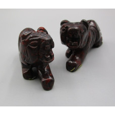 Tiger 2.25 Inch Figurine - Mohogany Obsidian