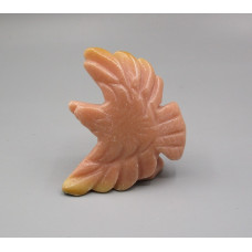 Eagle Soaring 1.5 Inch Figurine - Orange Calcite