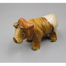 Cow 2.25 Inch Figurine - Picture Jasper