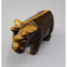 Cow 2.25 Inch Figurine - Tiger eye