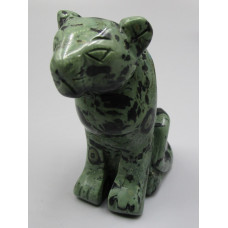 Panther Sitting 2.25 Inch Figurine - Kambaba Jasper