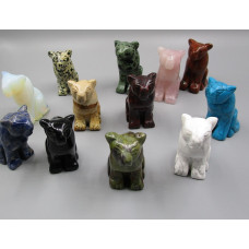 Panther Sitting 2.25 Inch Figurine - Assorted Stones