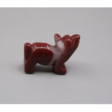 Coyote Walking 1 Inch Figurine - Rainbow Jasper