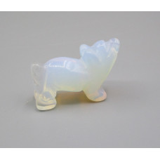 Coyote Walking 1 Inch Figurine - Opalite