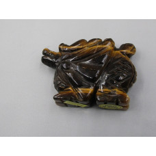 Dragon with Wings 2.25 Inch Figurine - Tiger Eye