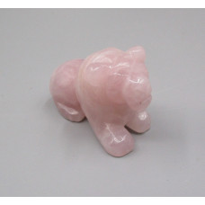 Lion 2.25 Inch Figurine - Rose Quartz