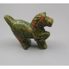 Horse Pacing 2.25 Inch Figurine - Unakite