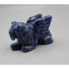 Lion with Wings 1.5 Inch Figurine - Sodalite