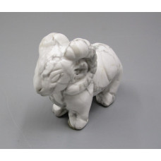 Ram 2.25 Inch Figurine - Howlite White