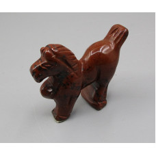 Horse Pacing 2.25 Inch Figurine - Mahogany Obsidian