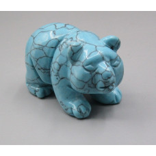 Panda Classic 2.25 Inch Figurine - Howlite Turquoise