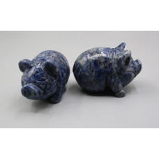 Pig Ball 2.25 Inch Figurine - Sodalite