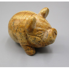 Pig Ball 2.25 Inch Figurine - Picture Jasper