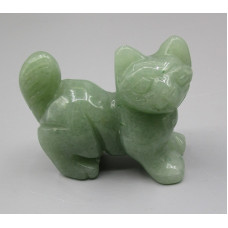 Cat Walking 2.25 Inch Figurine - Aventurine