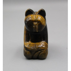 Panda Sitting 2.25 Inch Figurine - Tiger eye