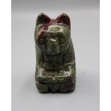 Panda Sitting 2.25 Inch Figurine - Blood Stone