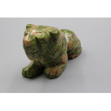 Lion 2.25 Inch Figurine - Unakite