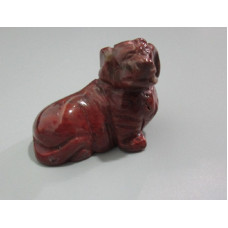 Dog (Dachshund) 2.25 Inch Figurine - Rainbow Jasper