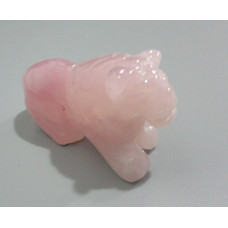 Lion 1.5 Inch Figurine - Rose Quartz