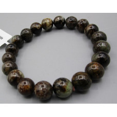 10-12 mm Gemstone Round Bead Bracelet - Amphibite