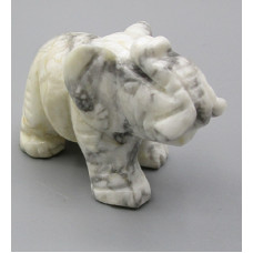 Elephant Classic 2.25 Inch Figurine - Howlite White