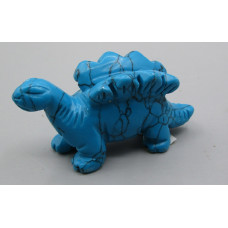 Dinosaur (Stegosaurus) 2.25 Inch Figurine - Howlite Turquoise