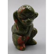 Monkey 2.25 Inch Figurine - Unakite