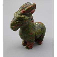 Donkey 2.25 Inch Figurine - Unakite