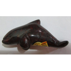 Whale (Orca) 1.5 Inch Figurine  - Rainbow Jasper