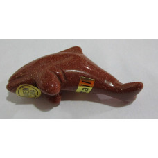 Whale (Orca) 1.5 Inch Figurine  - Goldstone