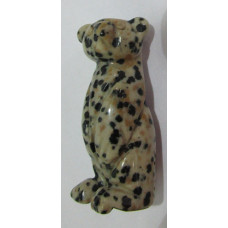 Bear Standing 1.5 Inch Figurine - Dalmatian Dacite