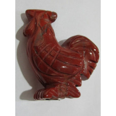 Rooster 1.5 Inch Figurine - Rainbow Jasper