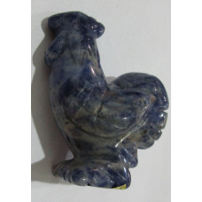 Rooster 1.5 Inch Figurine - Sodalite