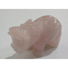 Hippo 1.5 Inch Figurine - Rose Quartz