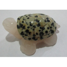 Turtle (Two Tone) 1.5 Inch Figurine - Dalmatian Dacite