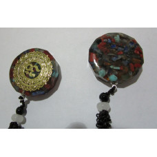 Orgonite Necklace with Brown Cord (24 inch) - Style 5