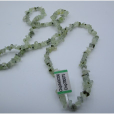 30-34 Inch Chip Necklace - Prehnite  - 10 pcs pack