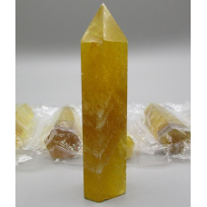 Gemstone Points Pack - Fluorite (Golden) - 5 pcs Packs about 4 inch