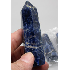 Gemstone Points Pack - Sodalite - 5 pcs Packs about 1 x 3.75 (H) inch