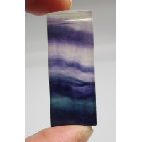 GP Rectangle - Fluorite (Rainbow) Rectangle Shape Pendant (About 0.5 x 0.5 x 1.5 inch H) - 5 pieces Pack