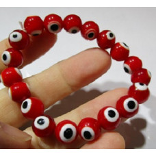 Blue Eye Bracelet - Red - 10 pc pack