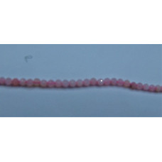 16 Inch 2 mm Gemstone Faceted Bead Strands - Pink Opal