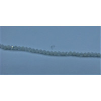 16 Inch 2 mm Gemstone Faceted Bead Strands - Moonstone Blue