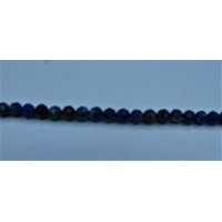 16 Inch 4 mm Gemstone Faceted Bead Strands - Lapis