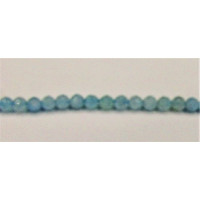 16 Inch 2 mm Gemstone Faceted Bead Strands - Aquamarine